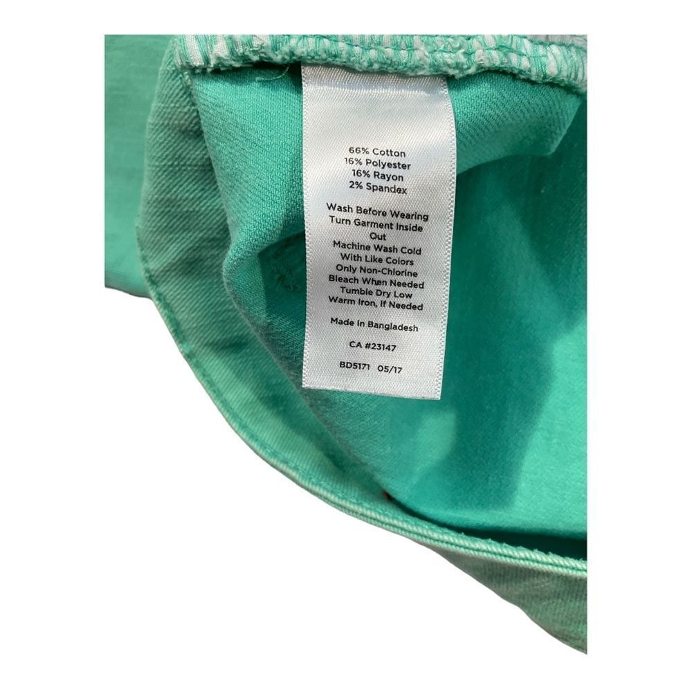 Talbots Women’s Size 10P Green Pedal Pusher Simply Flattering 5 Pockets Jeans - Picture 5 of 11
